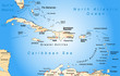 Umgebungskarte der Bahamas und Antillen