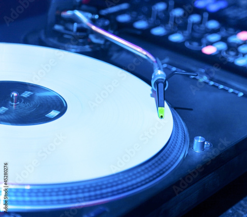Photo: Vinyl record player Vinyl record player
