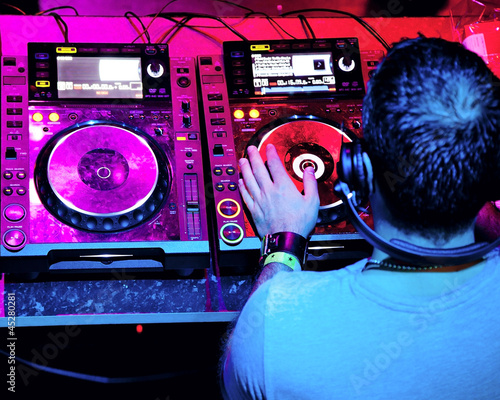 Photo: Dj playing the track Dj playing the track