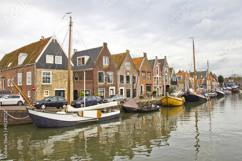 Photo: Old port in Monnickendam, The Netherlands Old port in Monnickendam, The Netherlands