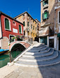 Entrance to the bridge - Venice