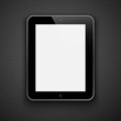 Realistic tablet pc computer isolated on a grey background.