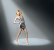 Fashion Model in the Spotlight