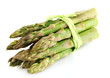 Useful asparagus isolated on white