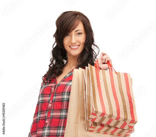 Photo: woman with shopping bags woman with shopping bags
