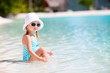 Little girl at beach