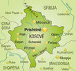 Map of  Kosovo