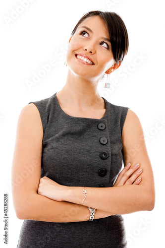 Photo: Thoughtful businesswoman Thoughtful businesswoman