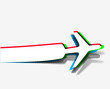 Vector airplane stickers Vector Illustration.