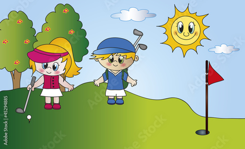 Illustration: golf golf