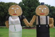 Strohpuppen im Münsterland