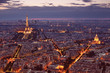 Night view of Paris.