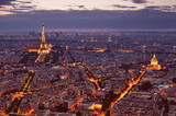 Night view of Paris.