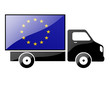 Illustration: silhouette of a truck silhouette of a truck