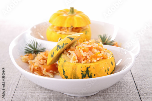 Photo: stuffed pumkpin with risotto stuffed pumkpin with risotto