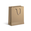 Carrier Paper Bag Brown Empty eps 10