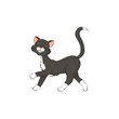 14 Katze spazierend schwarz