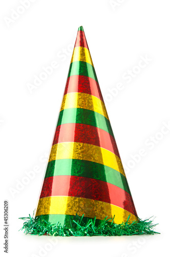 Photo: Party hat isolated on the white Party hat isolated on the white