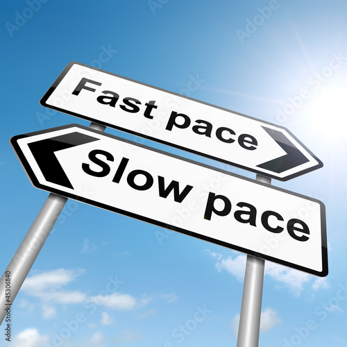 Illustration: Pace of life. Pace of life.