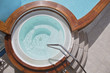 Whirlpool on the deck of a cruise ship