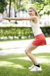 Junge Frau beim Sport