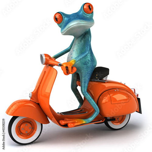 Illustration: Blue frog Blue frog