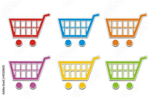 Illustration: pictogramme chariot pictogramme chariot