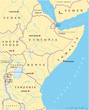 East Africa map (Ostafrika Landkarte)
