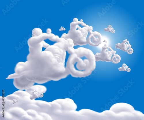 Illustration: nuvole bikers nuvole bikers