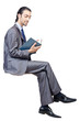Businessman isolated on the white background