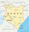 Kenya map (Kenia Landkarte)