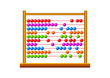 Abacus on white background