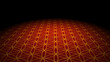 Boden mit Textur - Blume des Lebens - Rot Gold