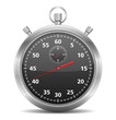 Vektor: Black stopwatch Black stopwatch