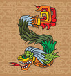 Mayan dragon, illustration