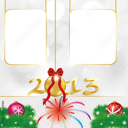 Vector: Christmas and New Year background Christmas and New Year background