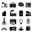 Oil and energy icon set