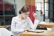 Businesswoman with ipad