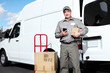 Delivery postal service man.