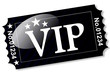 Ticket - VIP auf Schwarz