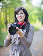 girl with photocamera