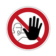 Schild Betreten verboten