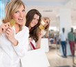 Girls shopping