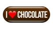 Illustration: I LOVE CHOCOLATE - Button I LOVE CHOCOLATE - Button