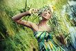 Nature-style portrait of a young woman