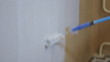 roller painting wall time lapse