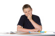 Foto: Observant young man scheming Observant young man scheming