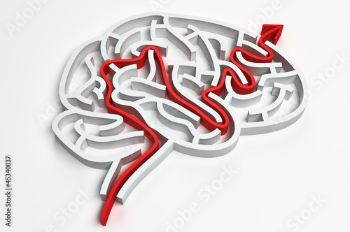Illustration: brain maze brain maze