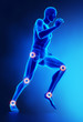 Joints leg injury concept