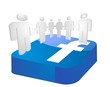 social network 3D concept